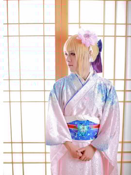 fate zero saber新年浴衣COS_0001