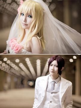 《进击的巨人》赫里斯塔花样婚纱 C O S P L A Y_【百合组结婚组】进击的巨人 —— 尤赫结婚ver. (9)