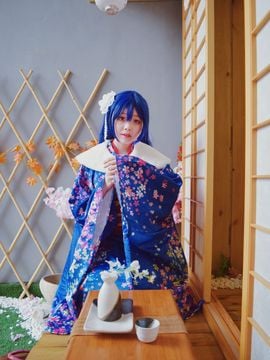 《Love Live!》田园海未未觉醒和服C O S_Love Live！园田海未 海爷正月未觉醒 (11)