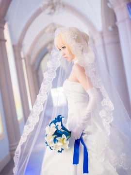 Saber型月10周年婚纱COS_Saber型月10周年婚纱 (12)