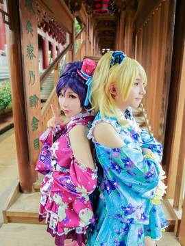 《lovelive！》希&绘里浴衣觉醒C O S P L A Y