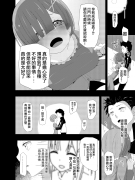 [无毒汉化组][楽一文字 (ぷろへしぃ)] ナツキ・レム (Reゼロから始める異世界生活)_006