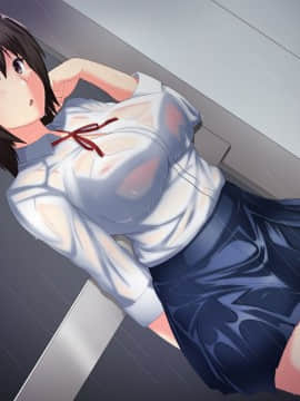 (同人CG集) [ぱいん] 快楽雨天 ～巨乳後輩JKと濡れ透けSEX～_105_002