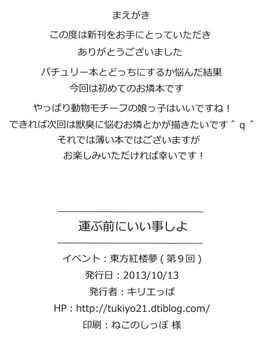 (紅楼夢9) [でぱれーしょん (キリエっぱ)] 運ぶ前にいい事しよ (東方Project)_003