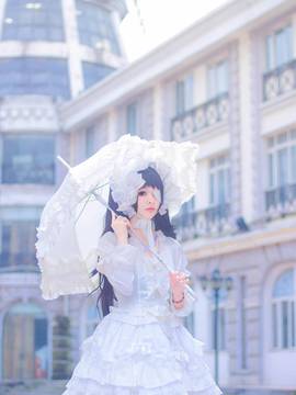 《约会大作战》时崎狂三雪白LOILTA洋装 C O S P L A Y_0001