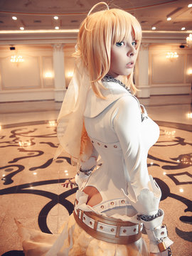 [disharmonica] Saber bride cosplay by Helly von Valentine_002
