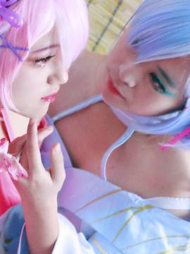 《Re从零开始的异世界生活》拉姆蕾姆祭典和服 C O S P L A Y_0011