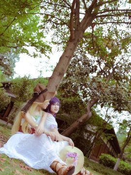 《love live》白裙踏青呀~绘里&希 C O S P L A Y_0001